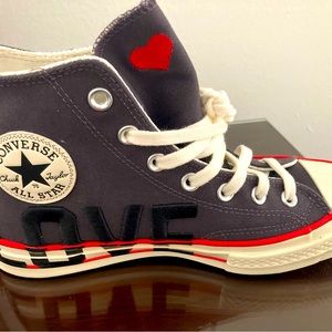 Brand new, never worn Converse Chuck Taylor LOVE ❤️ high tops! Size 8/9